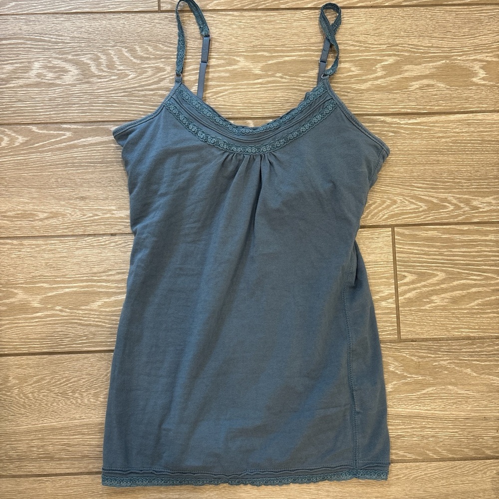 So Wear It Declare It Blue Fitted Sleeveless Camisole